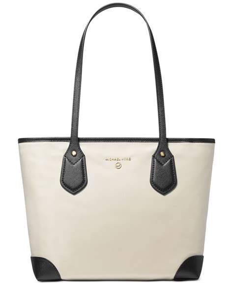 michael michael kors eva nylon top zip tote|Michael Kors Eva Small Top Zip Tote .